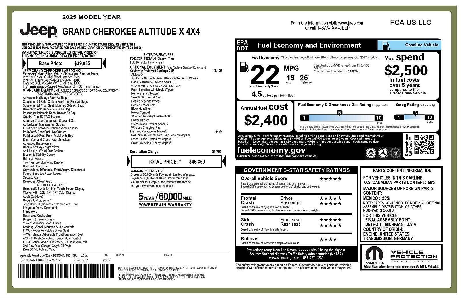 2025 Jeep GRAND CHEROKEE LARE