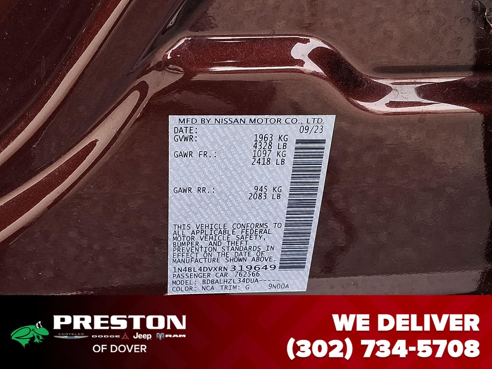 2024 Nissan Altima 2.5 SV