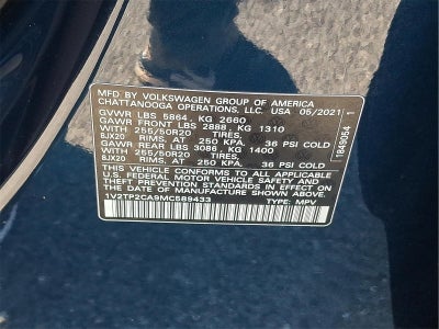 2021 Volkswagen Atlas 2.0T SEL Premium