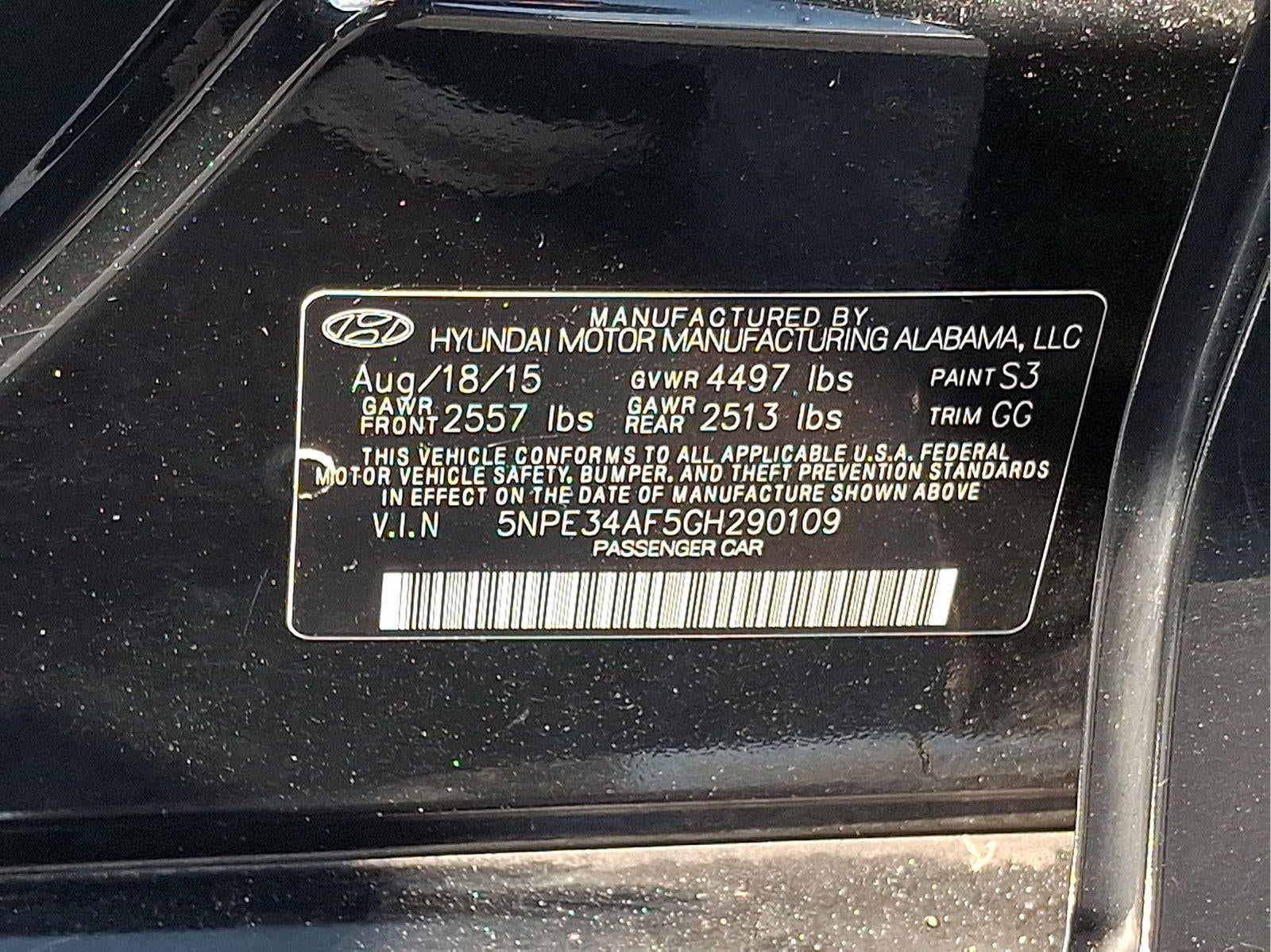 2016 Hyundai Sonata 2.4L Limited