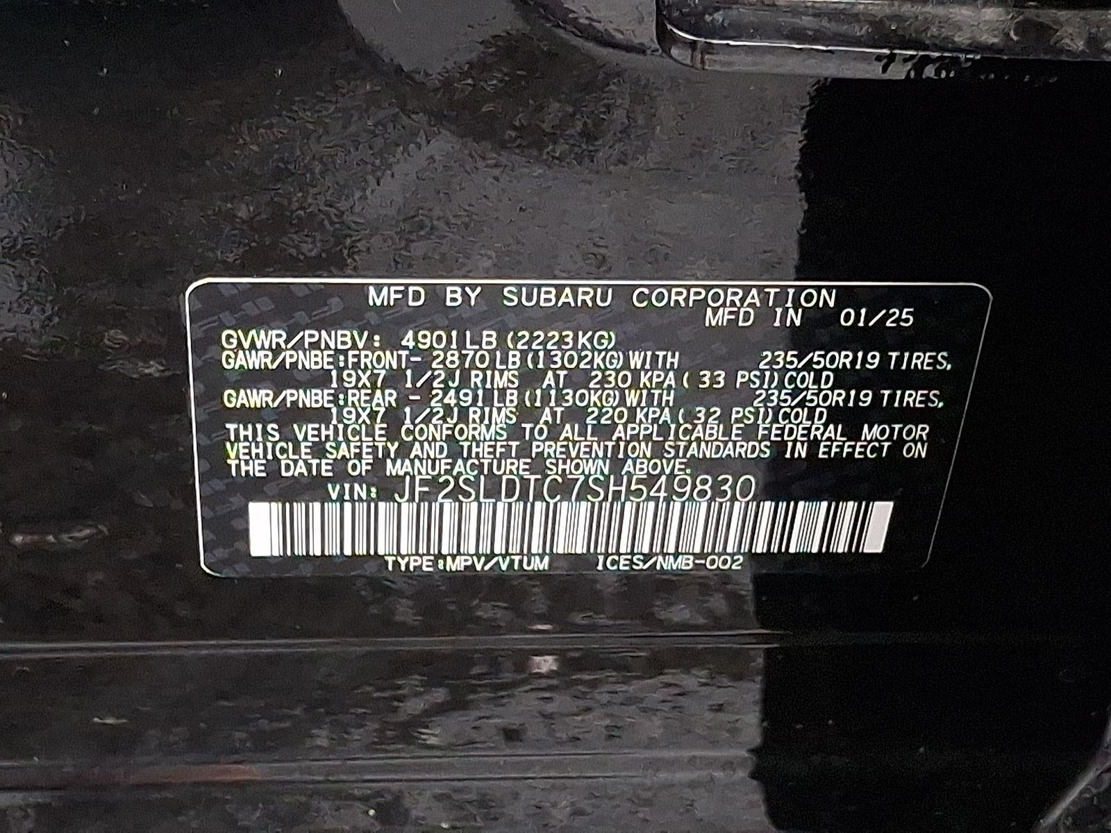 2025 Subaru Forester Touring