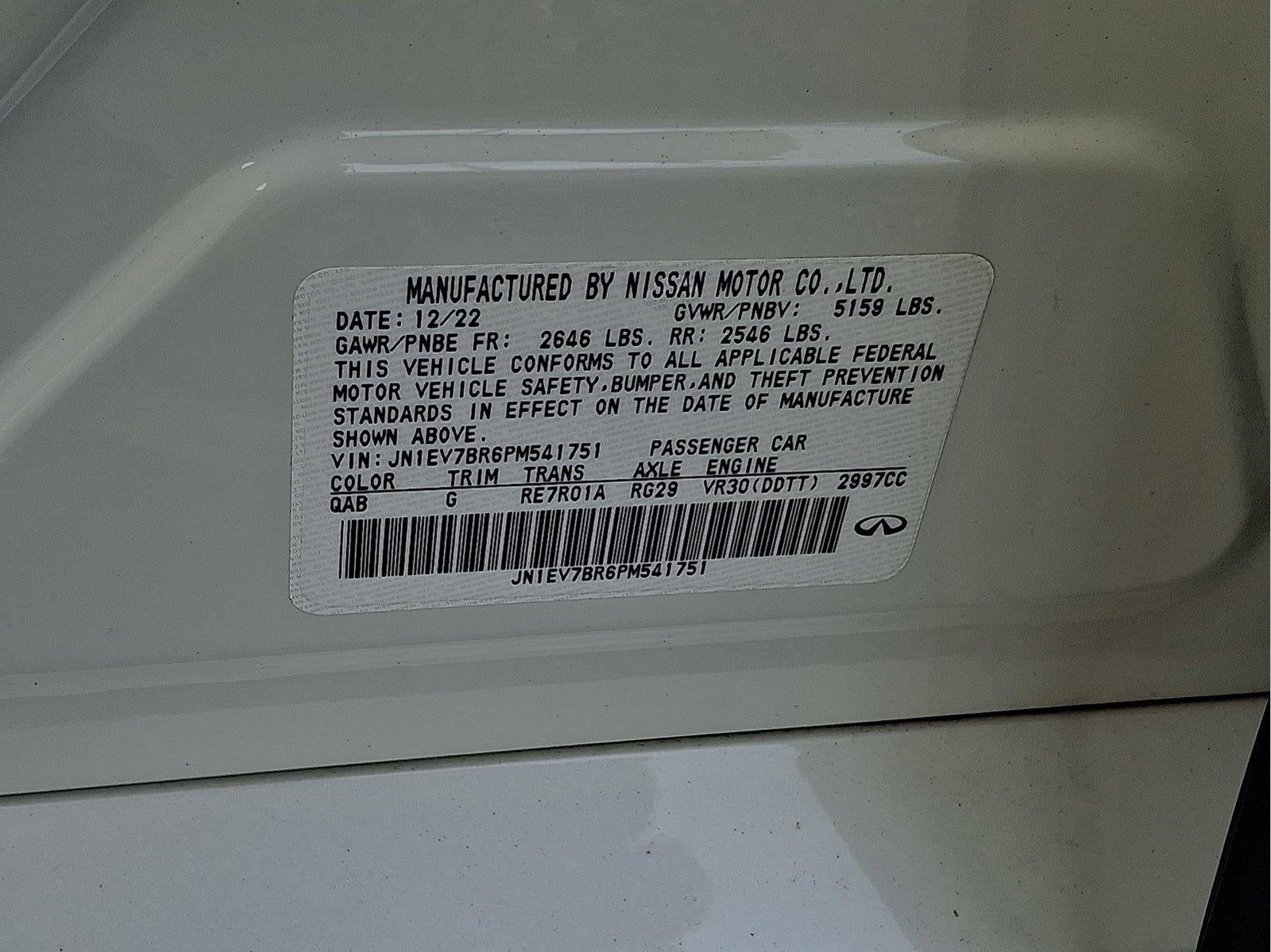 2023 INFINITI Q50 LUXE