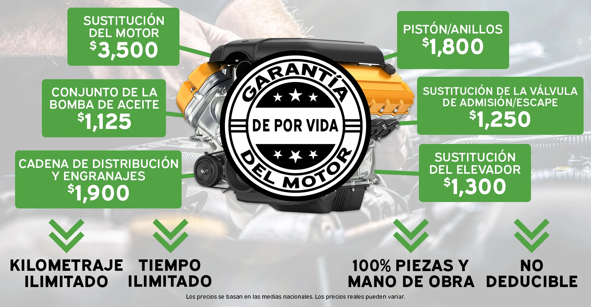 Garantía de Motor por Vida Preston