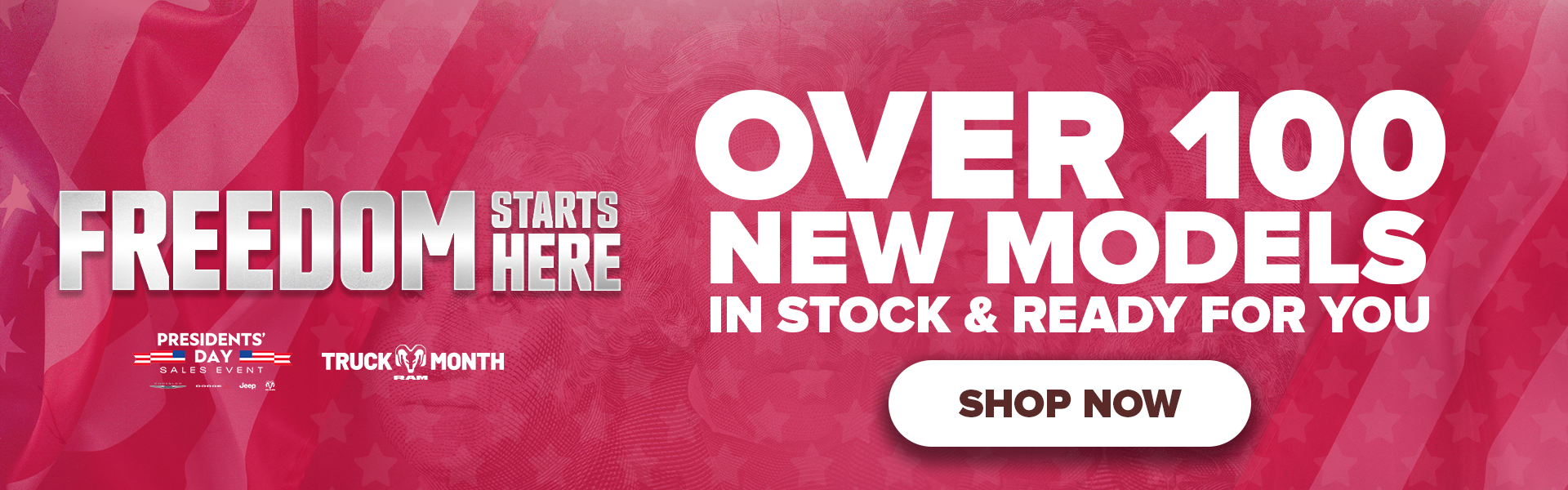 Freedom Starts Here! Over 100 New Models in Stock!