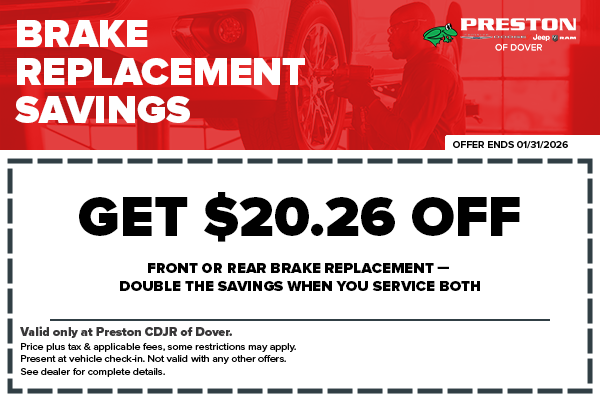 Brake Replacement Savings