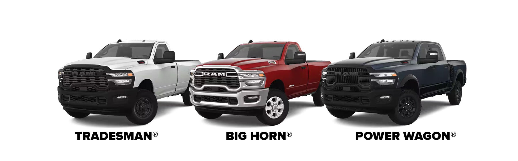 2024 Ram 2500 & 2024 Ram 3500 Trim Levels