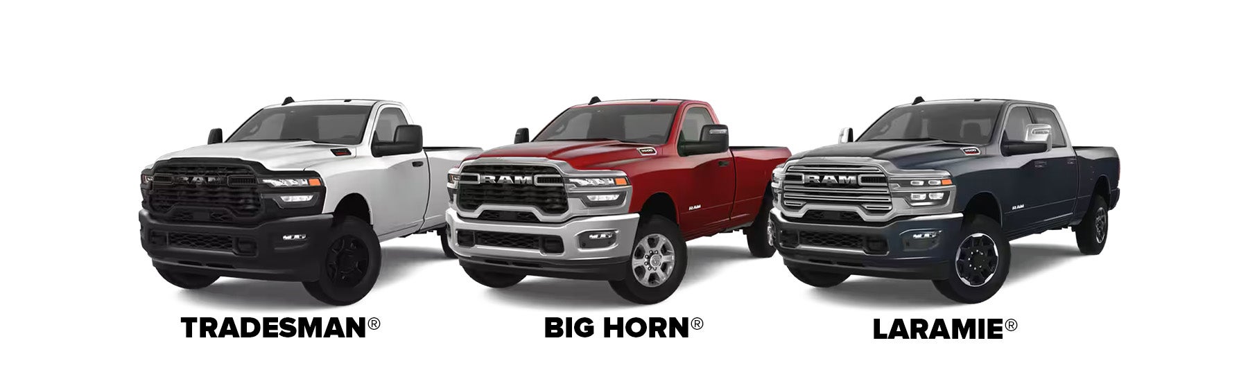 2024 Ram 2500 & 2024 Ram 3500 Trim Levels
