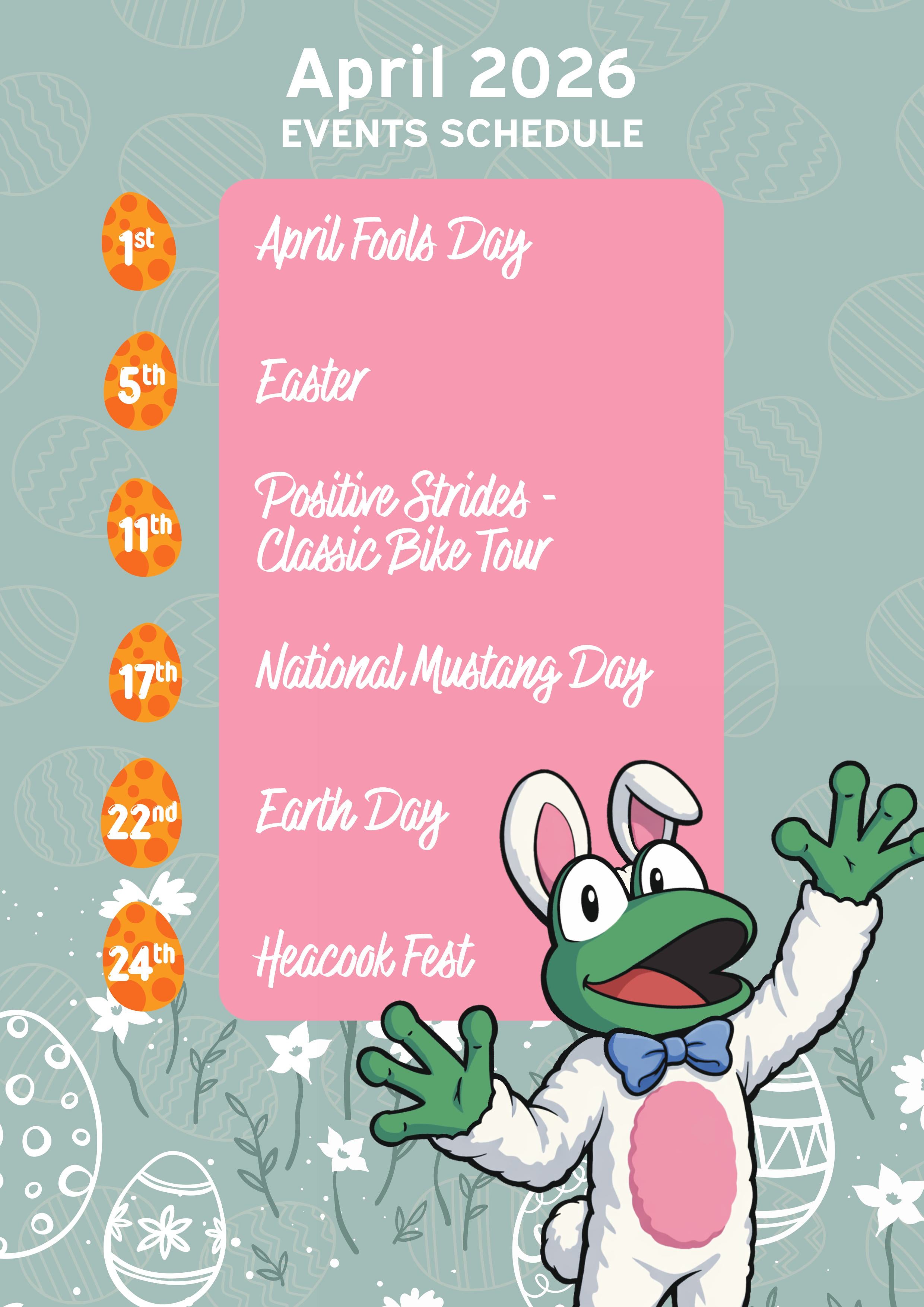 April 2026 Events Schedule